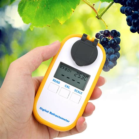 how does a refractometer work wine|grape sugar tester.